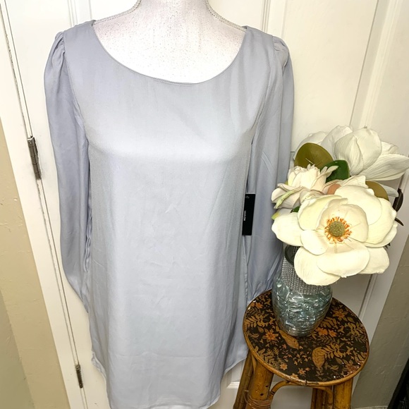 Lulus Status update Light grey shift dress - Picture 7 of 9